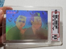 BATMAN FOREVER 1995 FLEER ULTRA #10 Graded 8.5 CG Hologram Jim Carrey Holo Rare picture