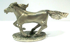 American Collector's Guild Stallion Horse Fine Pewter Figurine, 1987 picture