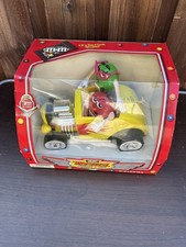 M&M's Rebel Without A Clue Yellow Hot Rod Car Candy Dispenser Red Green Ltd Ed picture