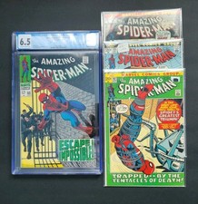 4) Amazing SpiderMan Comics #65 CGC 6.5 - ASM 107 FN, ASM 114 FN+ ASM 115 FN/VF picture