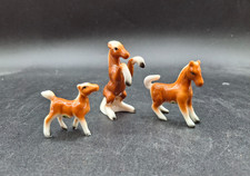Ceramic Horse Family 3 Piece Miniature Figurine Set picture