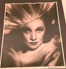 Marlene Dietrich  George Hurrell Signed Limited Ed. Hollywood 1930s 16x20