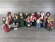 Vintage Lot of 13 Byers Choice Christmas Carolers Figurines Dolls Mixed picture