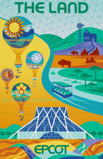 1982 Epcot The Land Pavilion Future World Walt Disney Orlando Poster 11 x 17 picture