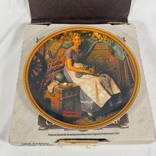 Edwin M. Knowles Collector Plate Dreaming in the Attic Norman Rockwell picture