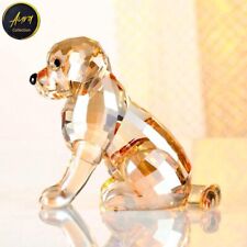 Crystal Labra Dog Lovely Decorative for Puppy Cute Figurine Collectible Tabletop picture