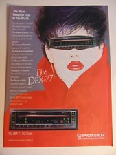 1986 PIONEER DEX-77 CD/TUNER   vintage print ad picture
