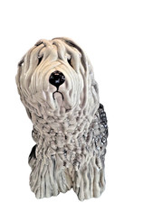 Beswick Old English Sheepdog #453 Grey White Gloss Vintage 9