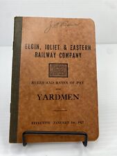 1943 Elgin Joliet Eastern Railway Company Chicago Outer Belt Line Rules Yardmen picture
