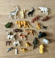 Vintage Miniature Plastic Animal Figurines 24-Piece Lot picture
