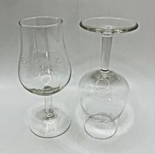 Matching Pair of Vintage J & F Martell Cognac Brandy Glasses Excellent Condition picture