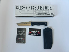 Emerson CQC-7 Fixed Blade (CQC-7 FB) in the stonewashed / satin finish picture