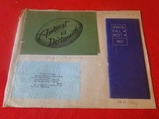 Vintage 1907 Amherst College Loaded Scrapbook Page Sports, Advertising picture