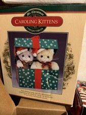 Mr Christmas Caroling Kittens Holiday Plays 15 Carols In Box  - Adorable- Works picture
