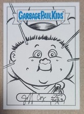 SKETCH CARD: WARMIN NORMAN / WELL DONE SHELDON INTERGOOLACTIC GPK (1/1) JEFF COX picture