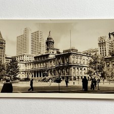 Vintage RPPC Real Photograph Postcard City Hall NY Purchased Empire State picture