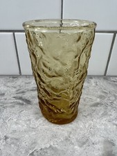 Vintage Anchor 4 oz Amber, Gold Lido Milano Wine Juice Glass. picture