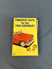 1955 Chevrolet Fingertip Facts Sales Brochure Dealer Reference Book Chevy Bel Ai picture