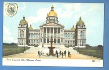 IOWA - DES MOINES, STATE CAPITOL PC 2485 picture