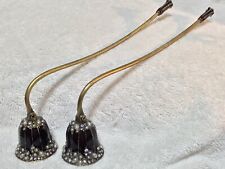 Two Welforth CH#413 Fine Pewter Enamel Jewel Tulip Candle Snuffers picture