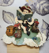 Vintage 1994 Boyds Bears Nick on Ice #3001 Santa Fishing Figurine NWT w/Box picture