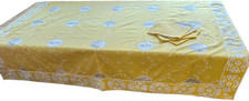 Vintage Cristophle French Country Toile Square Tablecloth with 4 Napkins ZZ751 picture