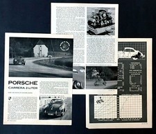 1962 Porsche Carrera Article Road & Track 2 Liter Car Specifications Photos picture
