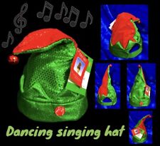 Dan Dee CHRISTMAS Elf Hat Dancing & Singing “WE ARE SANTA’S ELVES” 13”H X 8.5”W picture