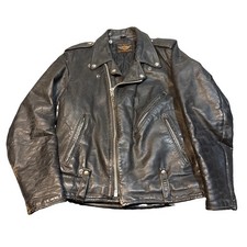 1950’s - 1960’s Harley-Davidson Black Horse Hide Biker Jacket large? picture