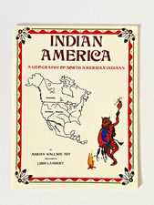 Indian America Book Native American Geography Ney Paperback 1977 Illustrated picture