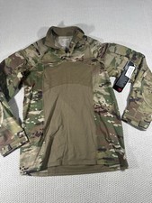 Army Combat Shirt Mens Large Green Advanced Camo FR Flame Resistant Zip picture