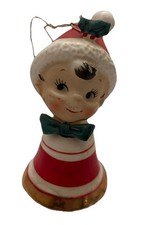 Vintage 1950’s Lefton Porcelain Christmas Pixie Boy Elf Bell Japan See Photos picture