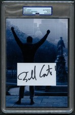 Bill Conti signed autograph 5.5x8 ROCKY Composer / Conductor Custom Cut PSA Slab picture