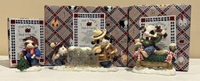 Enesco Mary Mary Had A Farm - Lot Of 3 Cow Themed Figurines DECK THE STALLS NIB picture