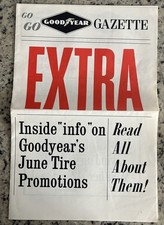 Original Vintage 1964 Goodyear Tire Store Sales Promo Brochure TV Ad Golf Palmer picture