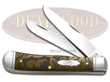 Case xx Trapper Knife Squirrel Wildlife Series Antique Bone 1/500 Pocket Knives picture
