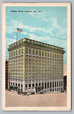 Atlanta GA Ansley Hotel Antique Cars People Street Old Georgia Postcard Vtg G4 picture