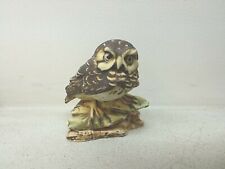 Capodimonte Hand Painted Porcelain Owl Figurine Vintage Italian Collectible  picture