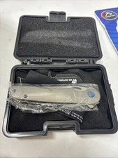 HX Outdoors Vulcan Linerlock Gray Titanium Folding D2 Steel Pocket Knife ZD117S picture