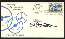 Ned Jarrett signed autograph American Former Race Car Driver FDC Postal Cover picture
