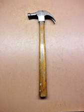 RARE Antique E.L. BROWN Cast Steel Curved Claw Hammer w/Orig. 12