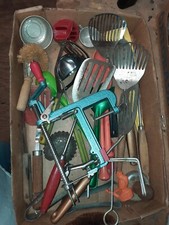 Vintage HUGE Lot of Cooking Kitchen Tools Utensils Farmhouse 60s 70s décor picture