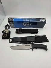 Vintage Colt CT26Pathfinder Tactical Knife w/ Sheath/Compass picture