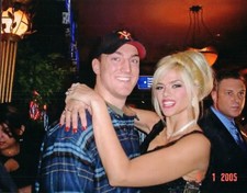 Photo of Anna Nicole Smith Hugging an Admirer - Taken 2005 Not a Publicity Photo picture