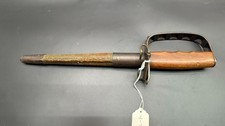 WWI U.S. M1917 L.F.&C. 1917 Trench Knife Spike D Guard Original Scabbard picture