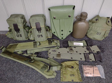 USGI WEB GEAR ALICE SET LBE w/ MAG POUCHES BELT LC2 SUSPENDERS ETOOL CARRIER picture