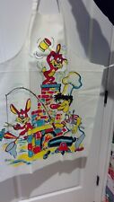 Vintage Barth and Dreyfuss Whimsical BBQ Apron - Vibrant Colors picture