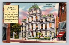 Boston MA-Massachusetts, City Hall, Antique, Vintage Postcard picture