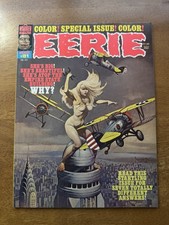 Eerie #81,   1977.   Classic Frazetta cover,  Warren Fantasy Horror Magazine VF+ picture