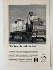 1962 International Harvester Trucks Print Ad City Living picture